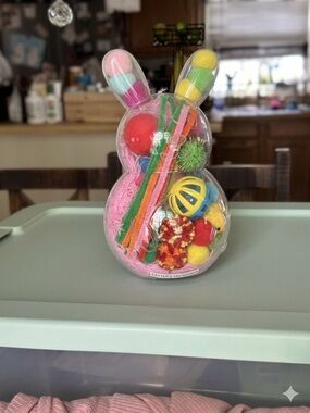 Easter Bunny-Shaped Cat Treasure Pack - Multicolor Cat Toys